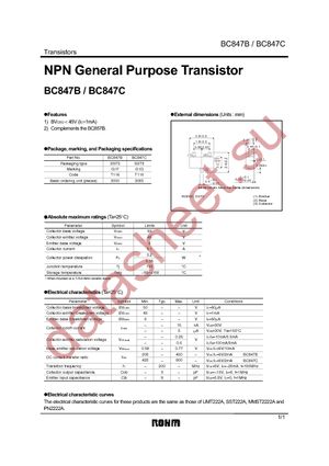 BC847CT116 datasheet  